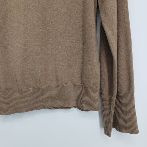 Rumored Tahoe Pullover Jumper Sweater S Womens Relaxed Oversized Fit Teddy Tan - Picture 6 of 10